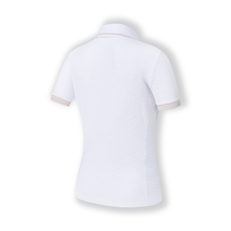 FILA CORE Women's ATHLETICS GOLF Short Sleeve Polo Shirt in White