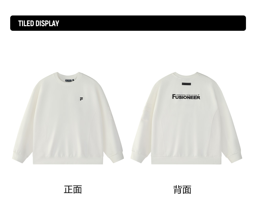 FILA FUSION INLINE FUSION LIFE X FUSIONEER FIELD OF CLASSIC Men Sweatshirt (White)