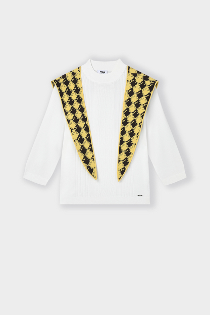 FILA CORE Women's WHITE LINE Emerald Sweater in White