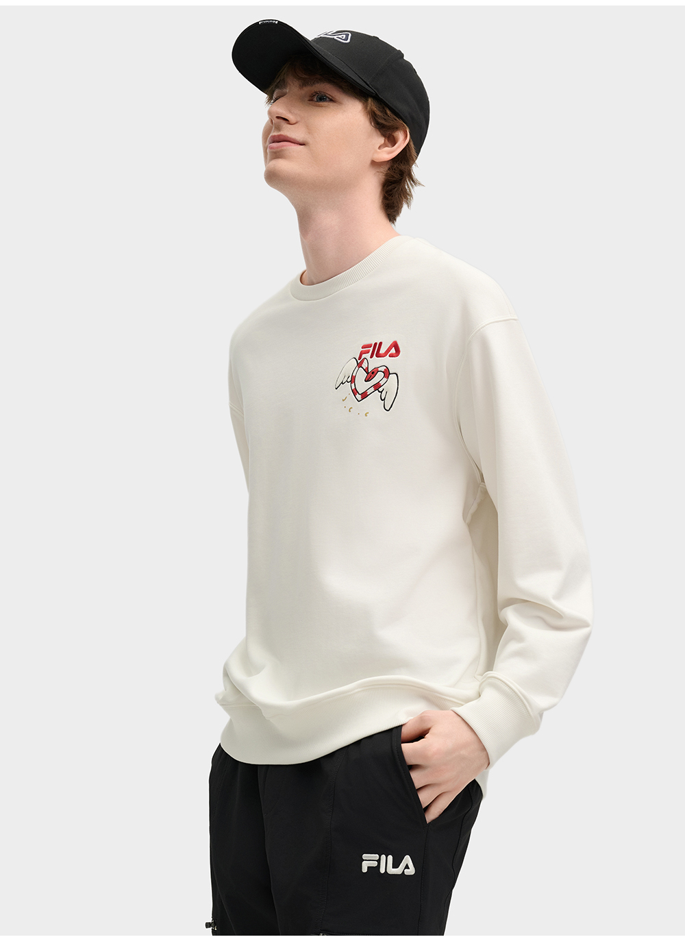 FILA CORE LIFESTYLE ORIGINALE FILA SOPHEY Men Sweatshirt (White)