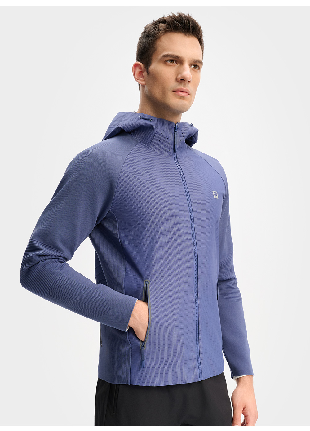 FILA CORE ATHLETICS FITNESS Men Men's Jacket (Blue)