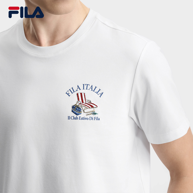 FILA MEN'S HERITAGE Knitted Short Sleeve Top