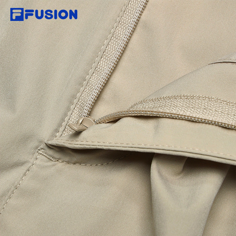 FILA FUSION x BEAMS Unisex Woven Pants in Light Khaki