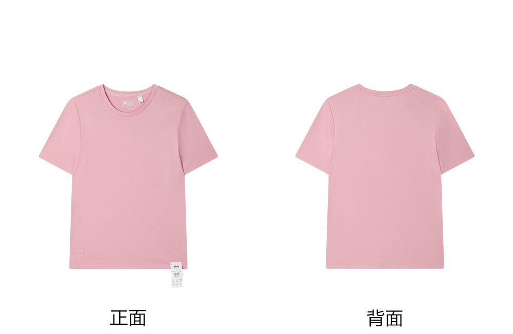 FILA CORE LIFESTYLE WHITE LINE THE GALLERIA VITTORIO EMANUELE II Women Short Sleeves T-Shirt (Light Pink / Black / White)