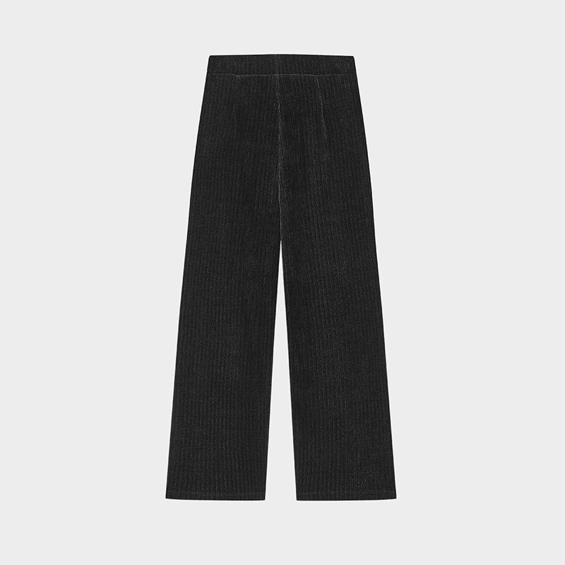 FILA-CORE WHITE LINE EMERALD Women Knit Pants in Black