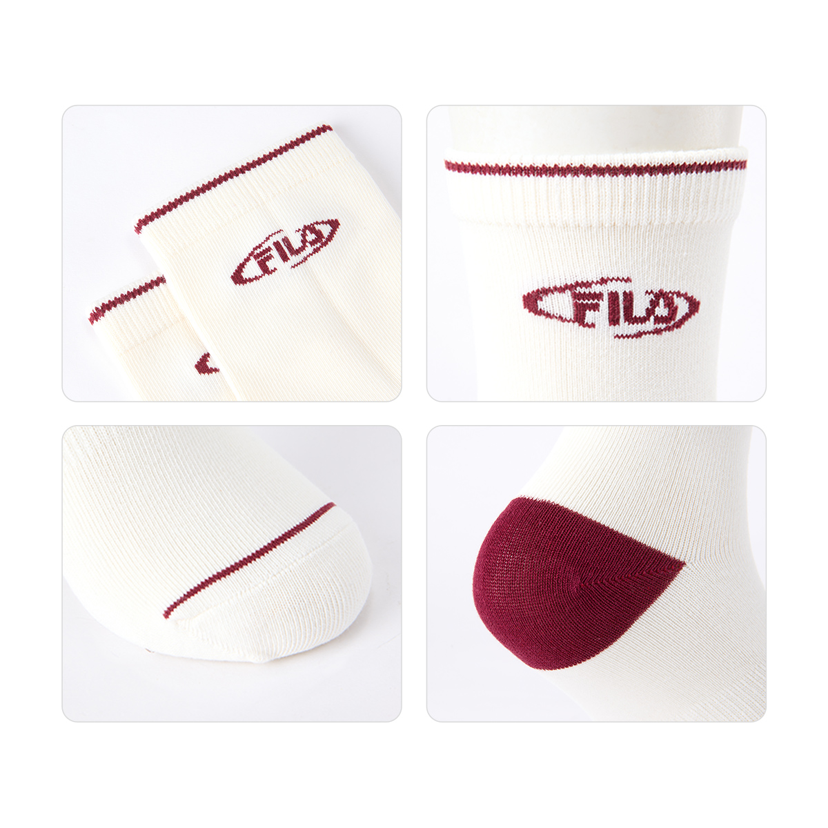 FILA KIDS WHITE LINE Boys Middle Socks