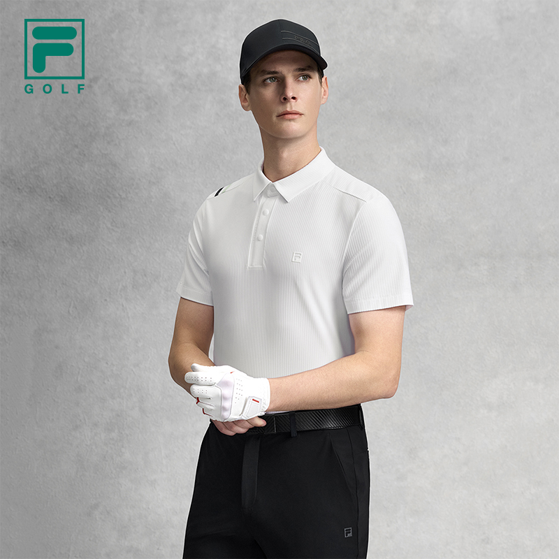 FILA MEN'S GOLF Knitted Short Sleeve Polo Shirt