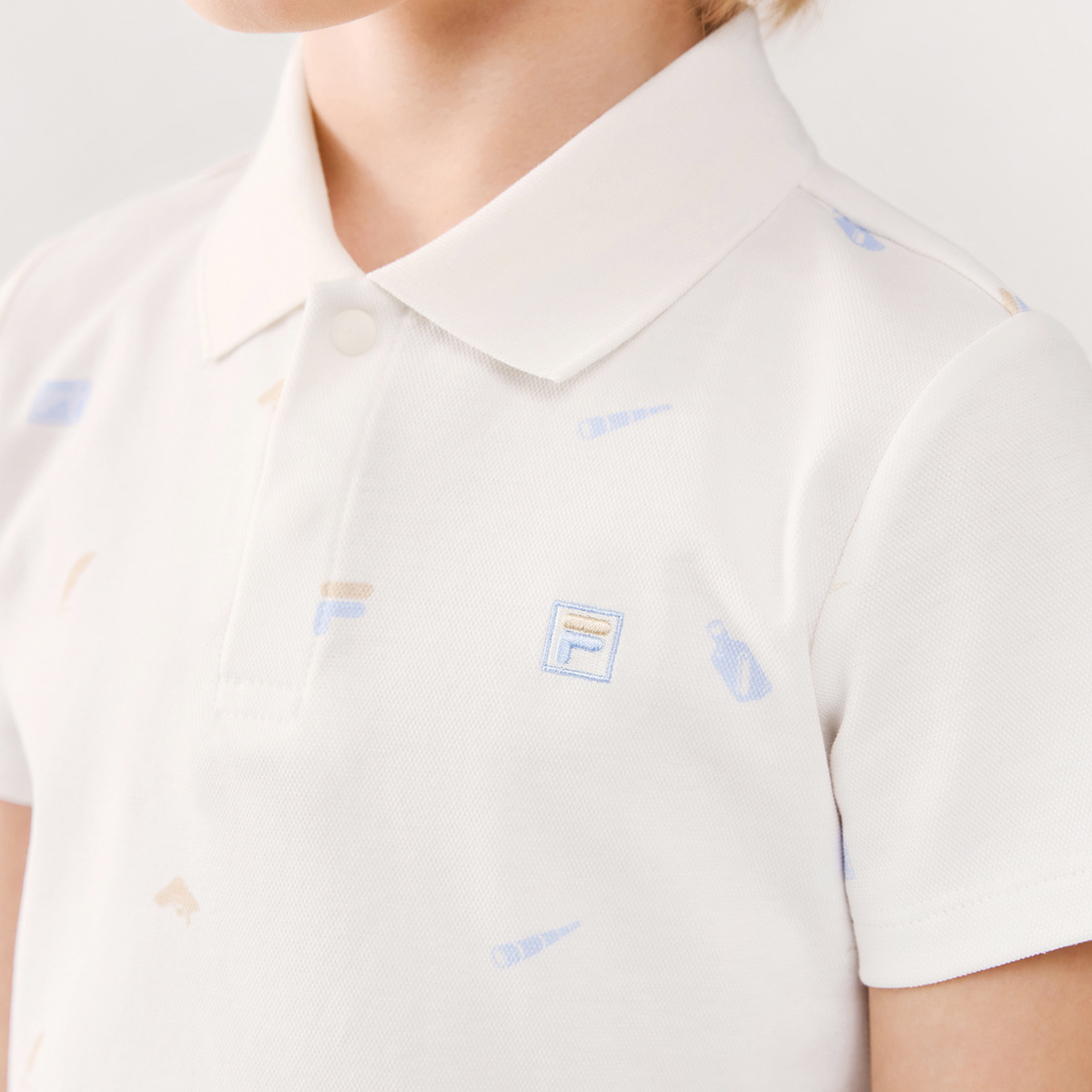 FILA KIDS WHITE LINE Boys Polo T-shirt