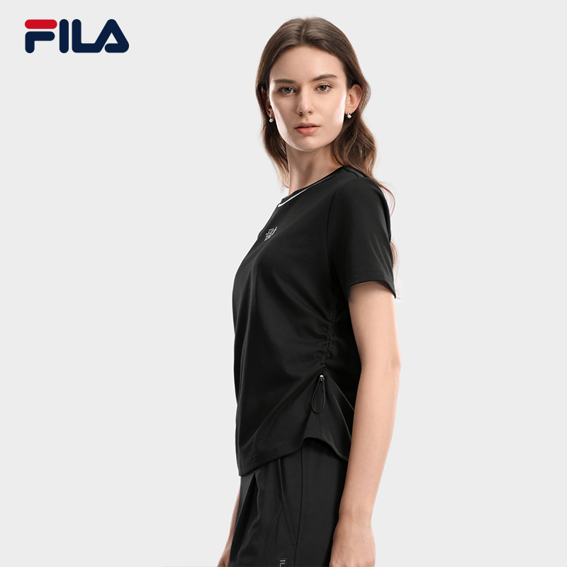 FILA Women Knitted Short Sleeve Top
