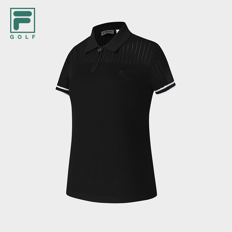 FILA CORE ATHLETICS GOLF Women Knit Sweater (Black / White)