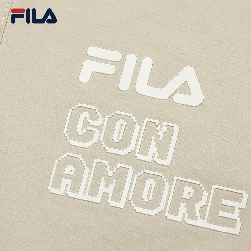 FILA CORE WHITE LINE Men's Short Sleeve T-shirt (Gardenia - Beige)