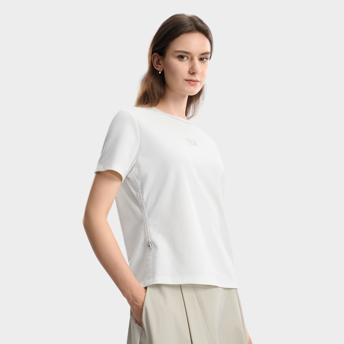 FILA Women Knitted Short Sleeve Top