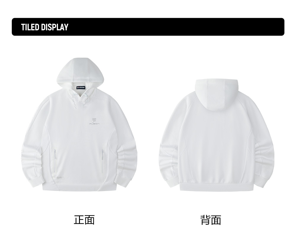 FILA FUSION INLINE URBAN TECH TECH-SPHERE URBANITY Men Hoodie (White)