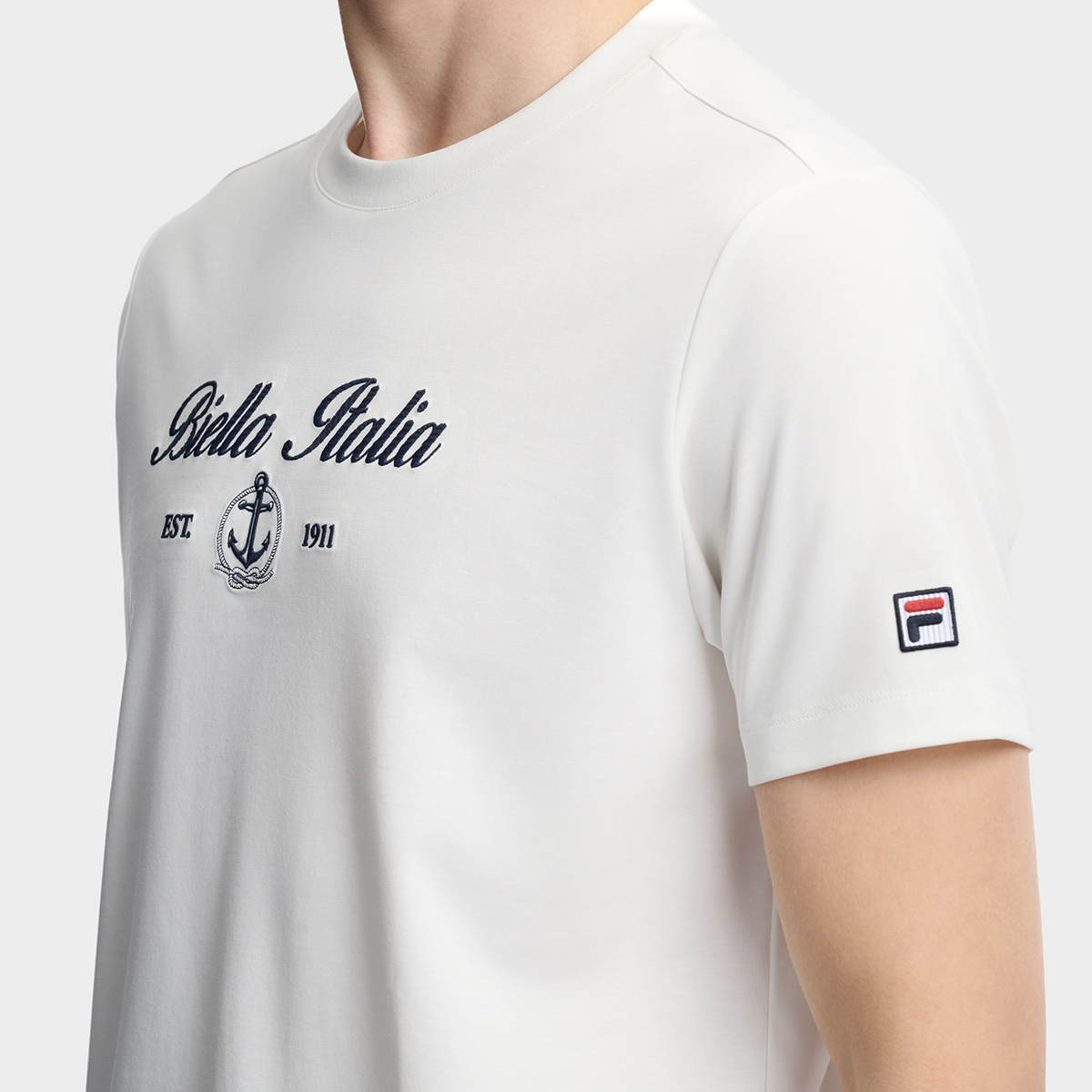 FILA MEN'S HERITAGE Knitted Short Sleeve Top