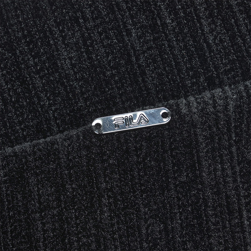 FILA-CORE WHITE LINE EMERALD Women Knit Pants in Black