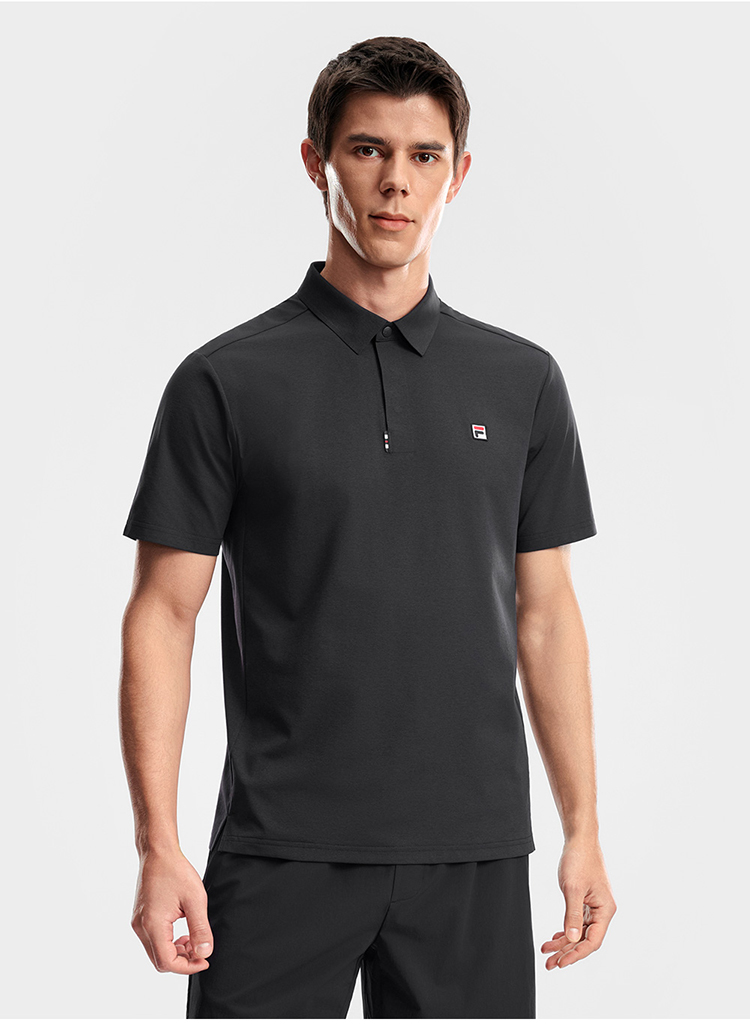 FILA MEN'S TENNIS Knitted Short Sleeve Polo Shirt