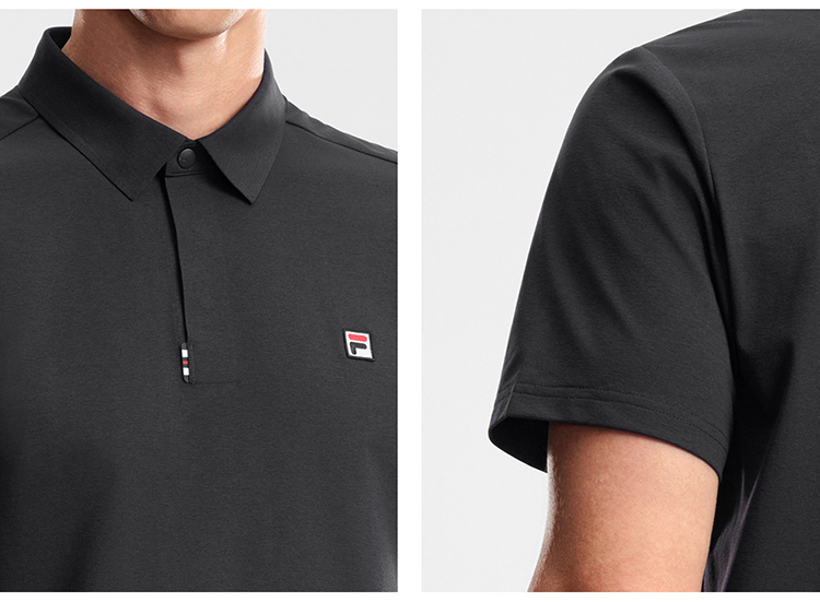 FILA MEN'S TENNIS Knitted Short Sleeve Polo Shirt