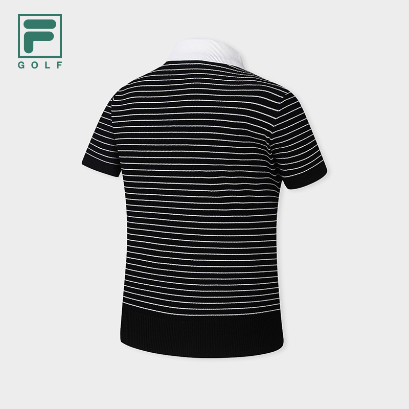FILA CORE Women GOLF Knitted Top BLACK