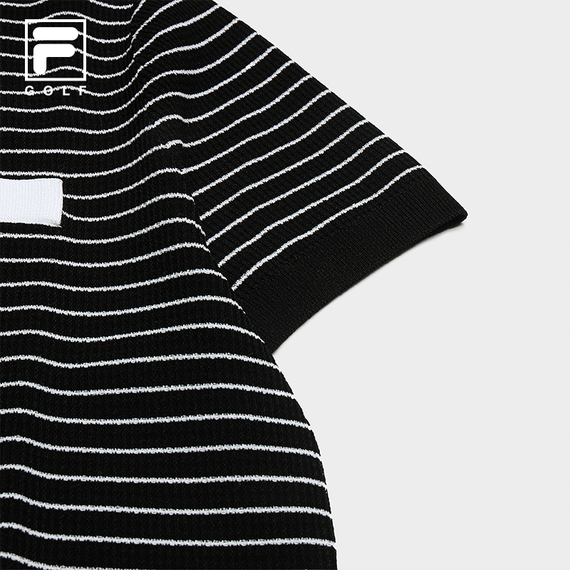 FILA CORE Women GOLF Knitted Top BLACK
