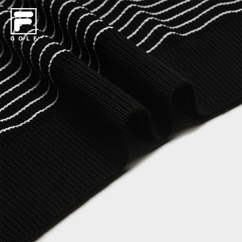 FILA CORE Women GOLF Knitted Top BLACK