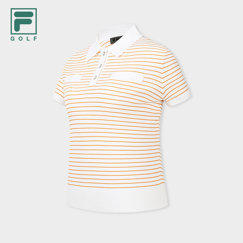 FILA CORE Women GOLF Knitted Top BLACK