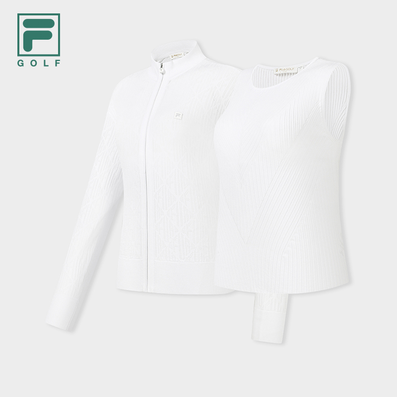 FILA CORE Women GOLF Knitted Two-Piece Set WHITE
