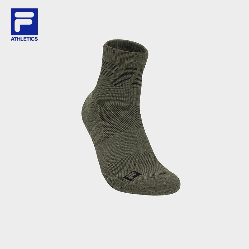 FILA CORE Men FITNESS Quarter Socks GREEN