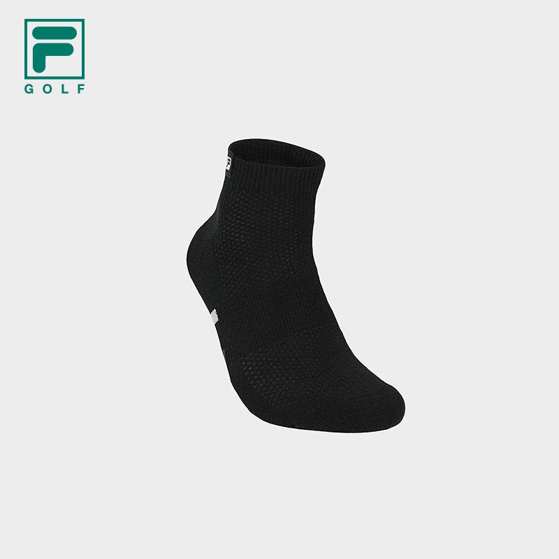 FILA CORE Men GOLF Quarter Socks BLACK