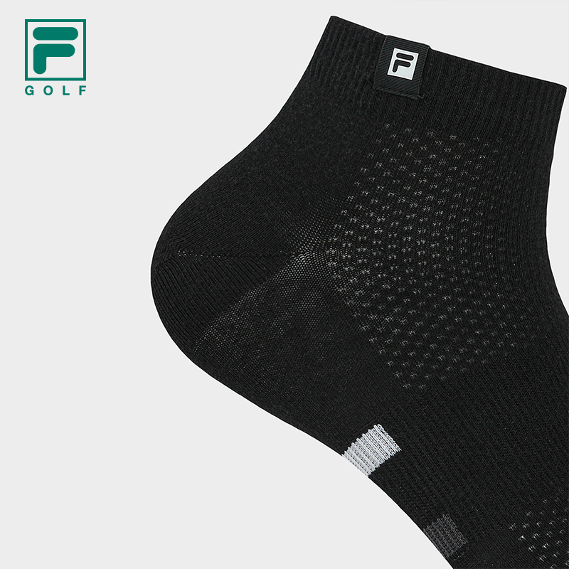 FILA CORE Men GOLF Quarter Socks BLACK