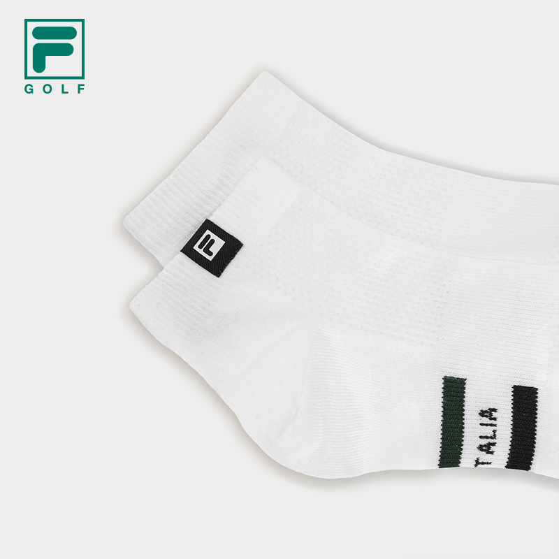 FILA CORE Men GOLF Quarter Socks WHITE