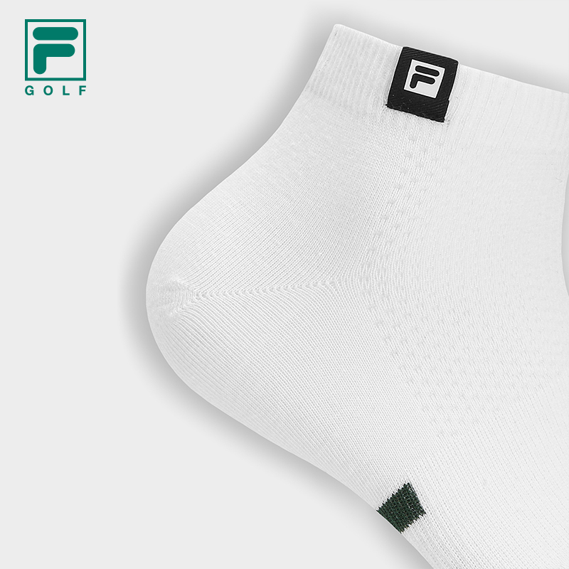 FILA CORE Men GOLF Quarter Socks WHITE