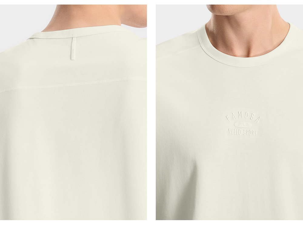 FILA CORE Men MILANO Knitted Short Sleeve Top WHITE