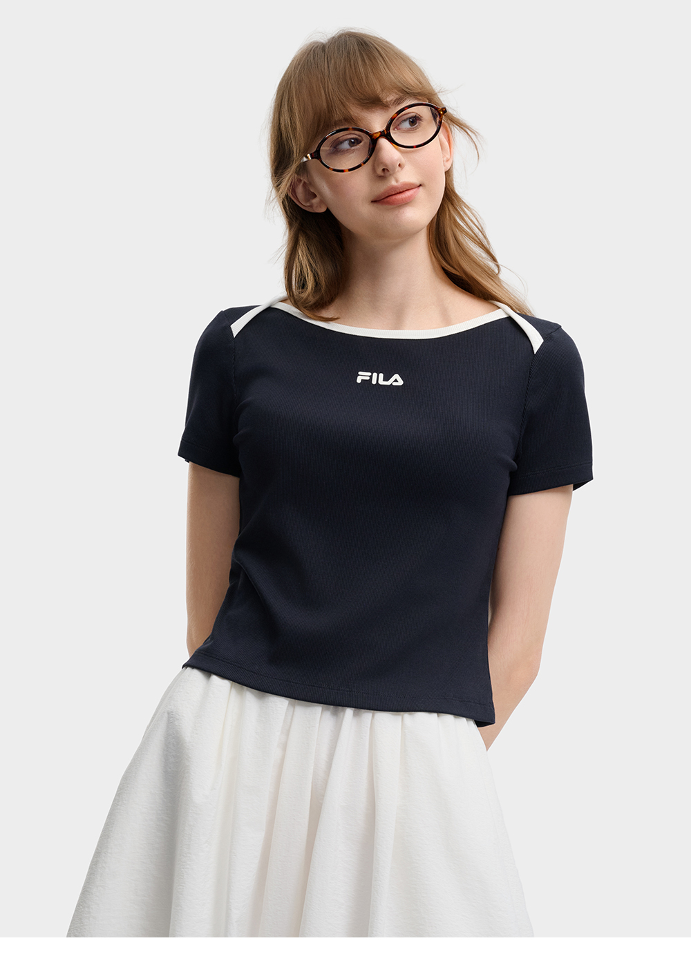 FILA WOMEN'S ORIGINALE Knitted Short Sleeve Top | FILA Official Online