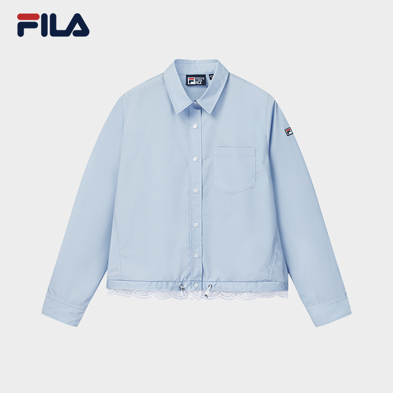 FILA CORE Women HERITAGE Woven Jacket LIGHT BLUE