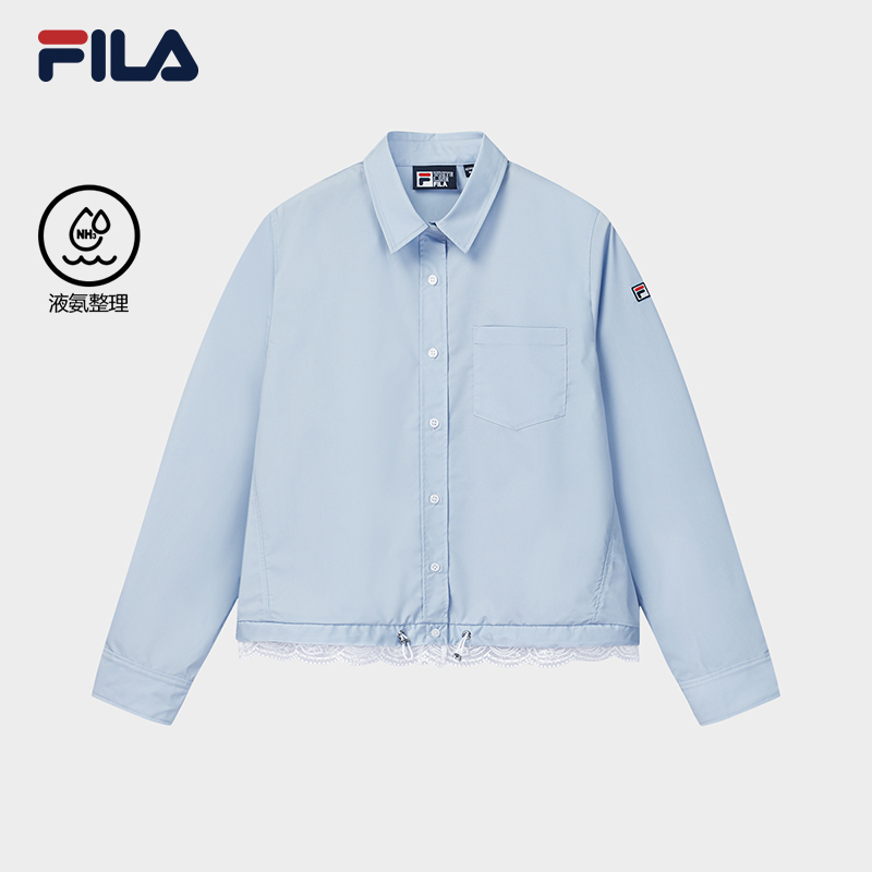 FILA CORE Women HERITAGE Woven Jacket LIGHT BLUE