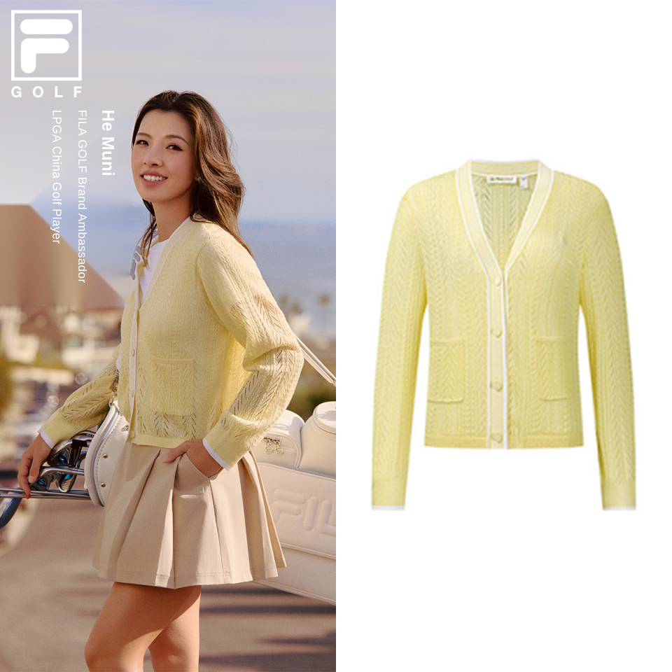 [Lily He's Pick] FILA Women's Knitted Cardigan
