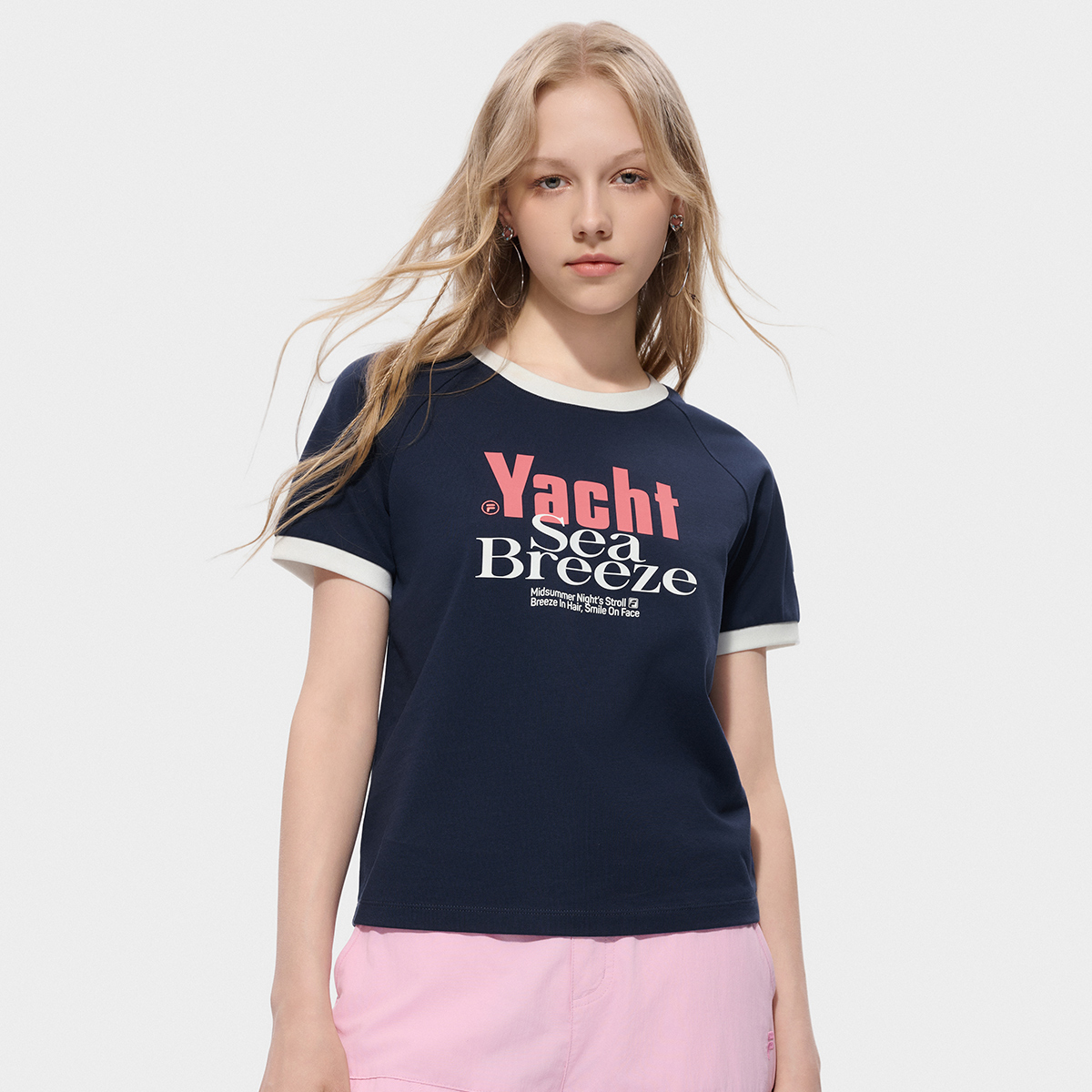 FILA FUSION Women's Knit Short Sleeve Tee
