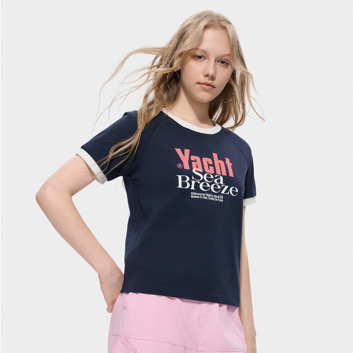 FILA FUSION Women's Knit Short Sleeve Tee