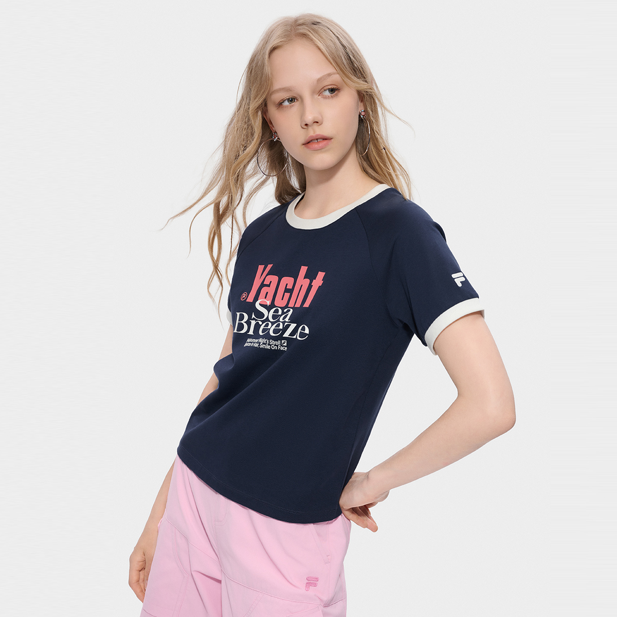 FILA FUSION Women's Knit Short Sleeve Tee