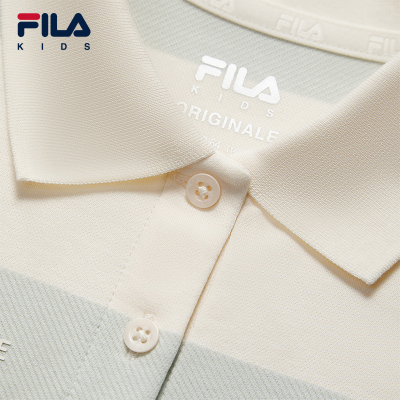 FILA KIDS Girls ORIGINALE Knit Long Sleeve Polo Shirt