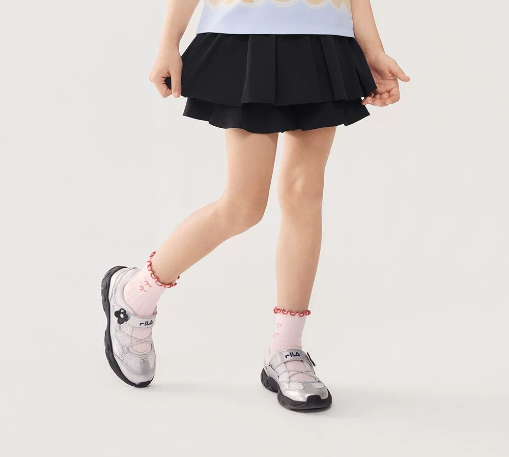 FILA KIDS Girl's FILA X SEUNGYOUN KIM Knitted Short Sleeve Top ZA