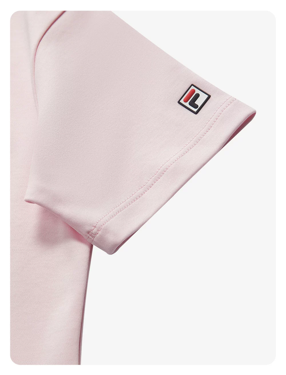 FILA KIDS Girl's FILA X SEUNGYOUN KIM Knitted Short Sleeve Top LIGHT PINK