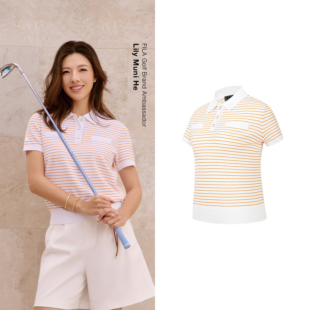 [Lily He's Pick] FILA CORE Women GOLF Knitted Top