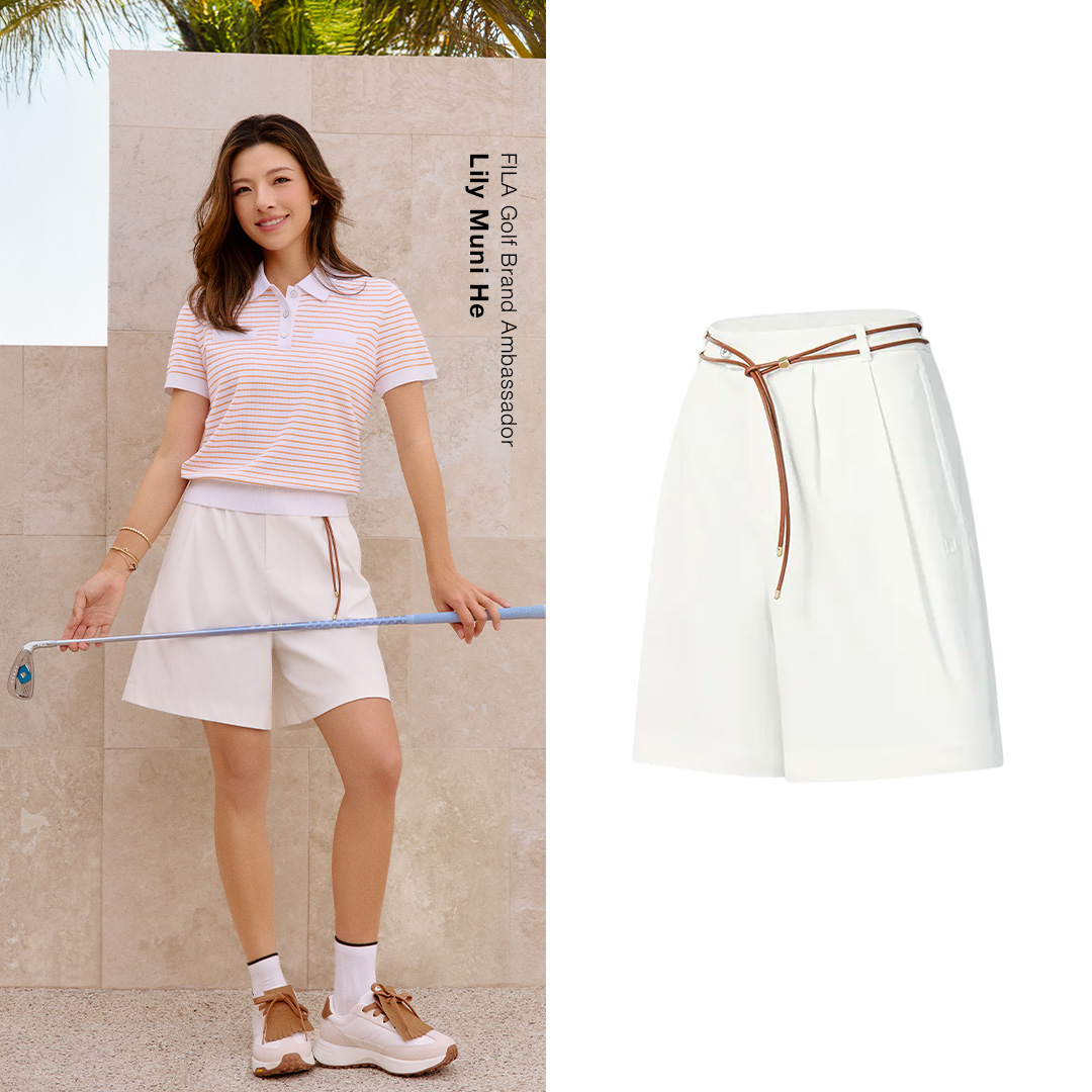 [Lily He's Pick] FILA CORE Women GOLF Woven Shorts