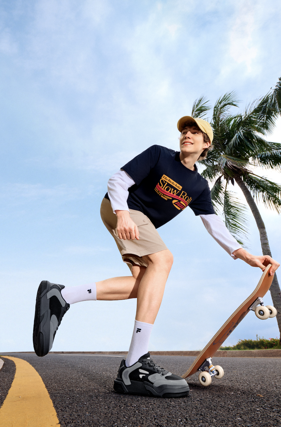 FILA FUSION Men WORKWEAR Knit Short Sleeve Tee