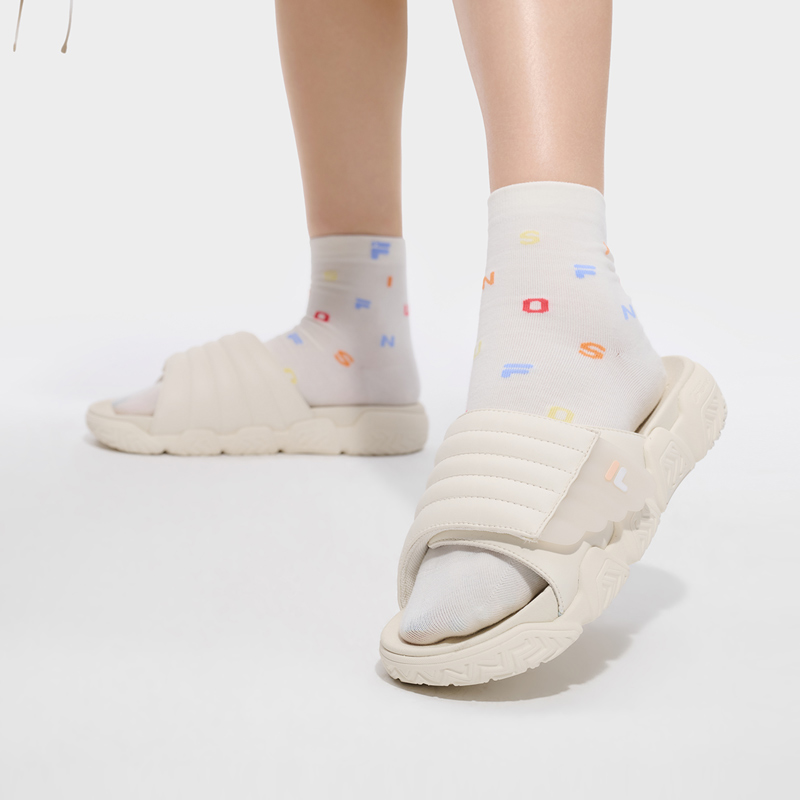 FILA FUSION Women URBAN TECH BUSTER SLIPPER CREAM