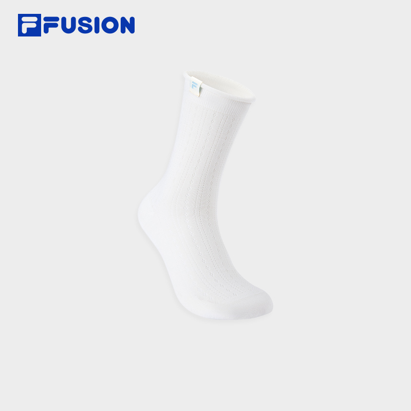 FILA FUSION Women CATEGORY CLUB Crew Socks IVORY