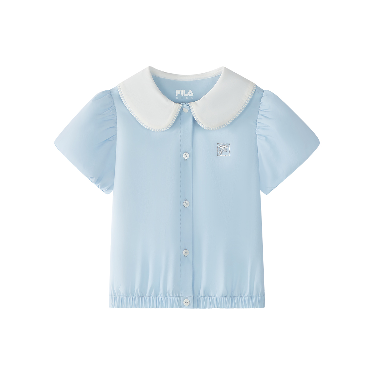 FILA KIDS WHITE LINE Girls Short Sleeves Shirt