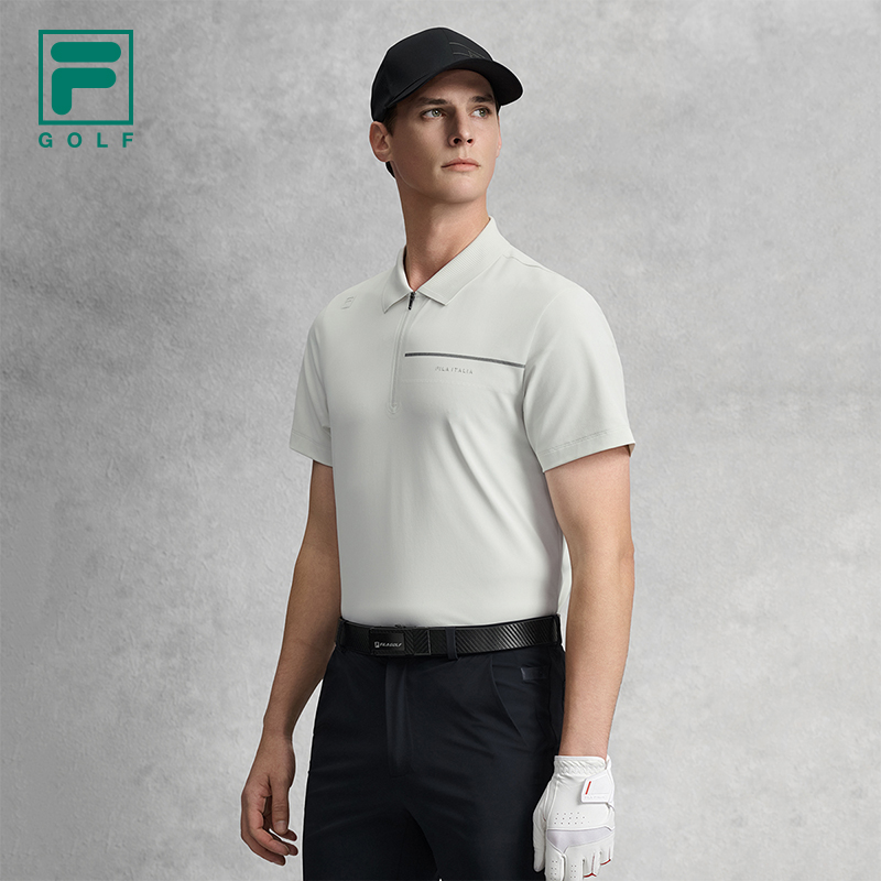 FILA MEN'S GOLF Knitted Short Sleeve Polo Shirt