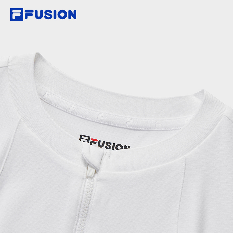 FILA FUSION URBAN TECH Women Short Sleeve T-shirt (Grey/White)